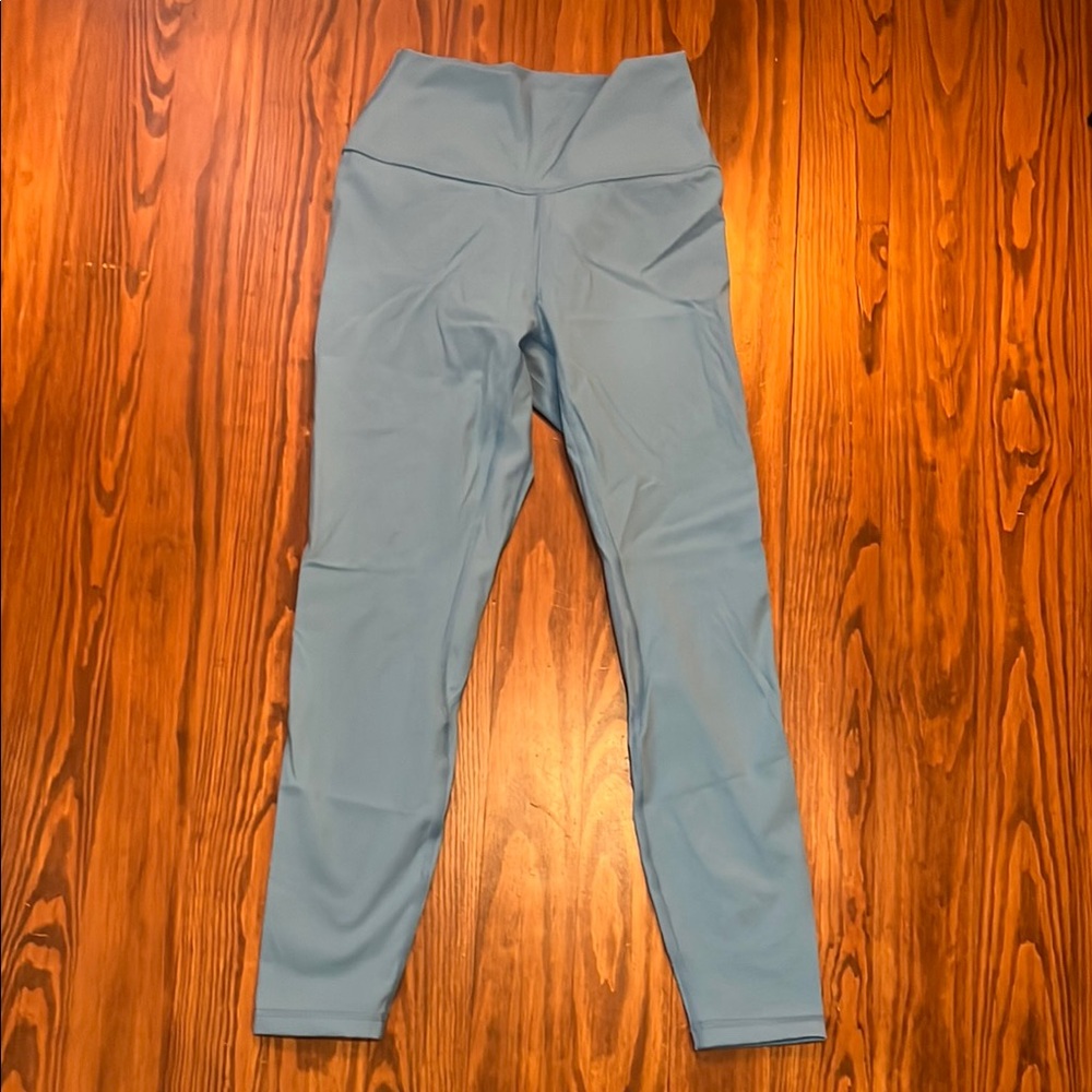 High-Waisted Blue Leggings